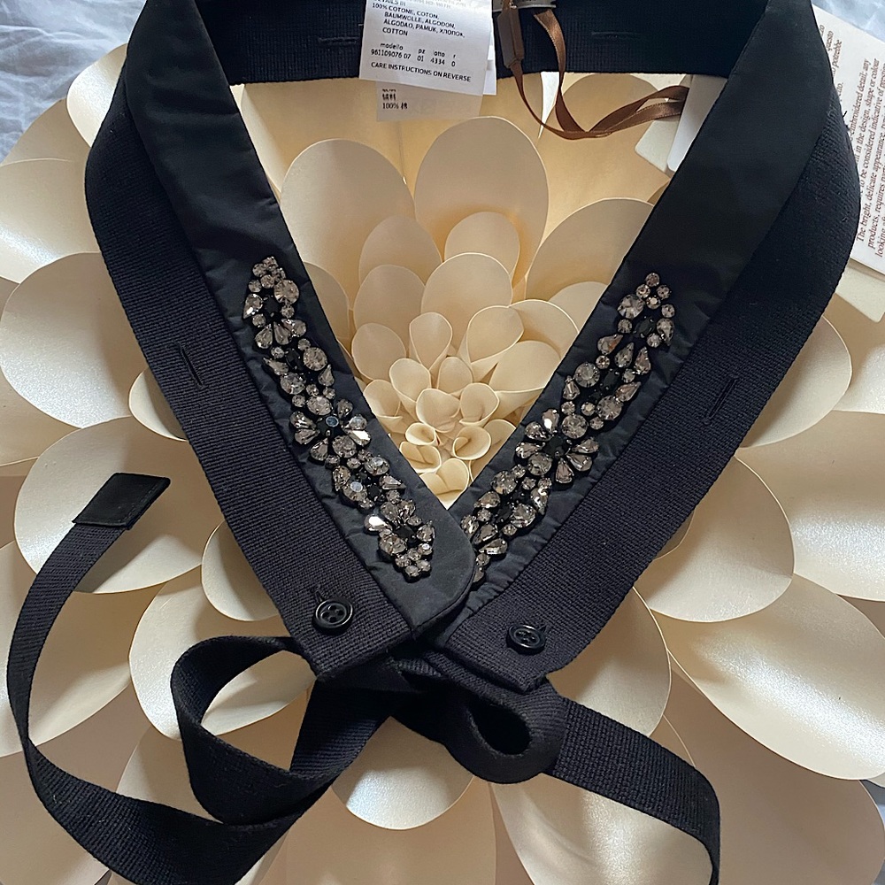 MaxMara Crystal Embellished Collar